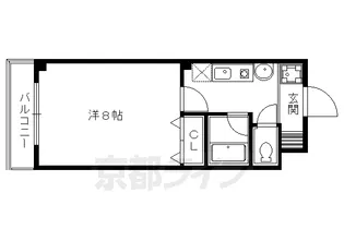 京都府京都市北区小山中溝町【マンション】の間取り