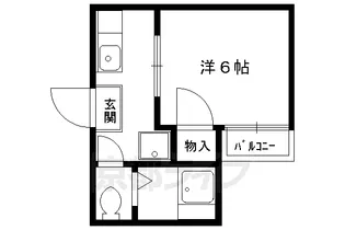 フォーブル ミストラル【202号室】の間取り