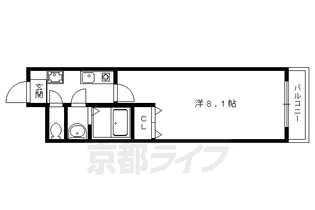 京都府京都市上京区桐木町【マンション】の間取り