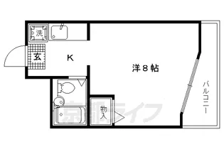 京都府京都市上京区芝薬師町【マンション】の間取り