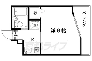 京都府京都市上京区芝薬師町【マンション】の間取り