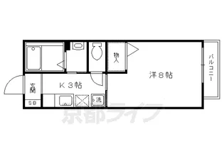 1Kの間取り画像