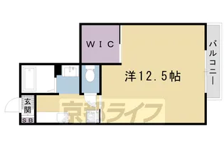 1Kの間取り画像