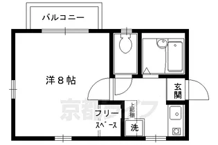 ウィズ山喜【201号室】の間取り