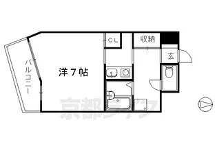グレース森田【206号室】の間取り