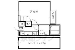 京都府京都市上京区古木町【マンション】の間取り