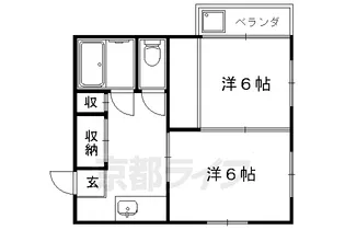 コーポひいらぎ【207号室】の間取り