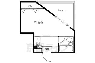 リバーパレス高野【407号室】の間取り