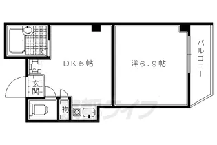京都府京都市上京区畠山町【マンション】の間取り