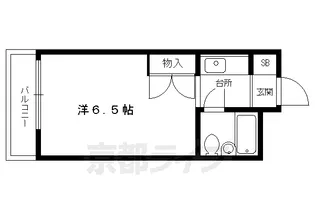 京都府京都市上京区道正町【マンション】の間取り