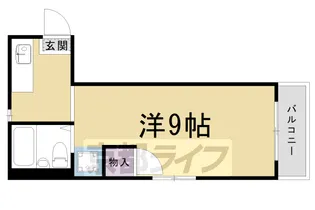 1Kの間取り画像