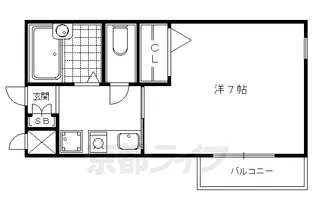 GA雅【203号室】の間取り
