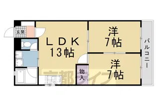 グランメゾン上賀茂【2階】の間取り
