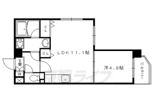 プラネシア星の子京都御所【204号室】の間取り