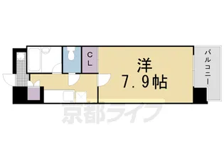 プラネシア星の子京都御所【705号室】の間取り