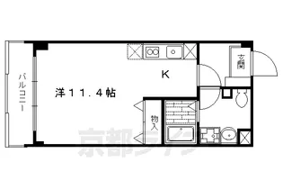 ランブラス御所西【506号室】の間取り