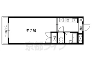 コムシェソワ【205号室】の間取り
