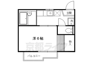タウニィサンハニー【202号室】の間取り