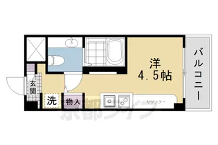 コスモL下鴨【409号室】の間取り