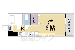 京都府京都市北区紫野西蓮台野町【マンション】の間取り