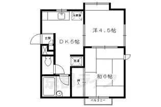 エクセレントさわらぎⅠ【203号室】の間取り