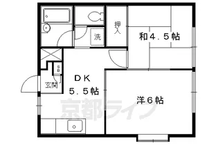 エクセレントさわらぎⅡ【102号室】の間取り
