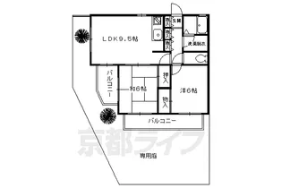 パレスイマイ【101号室】の間取り
