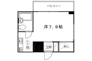 岩下ビルド北白川【305号室】の間取り