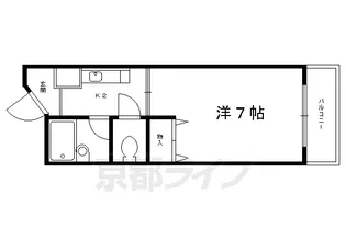 ココムス野崎【107号室】の間取り