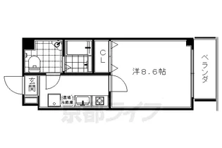 1Kの間取り画像