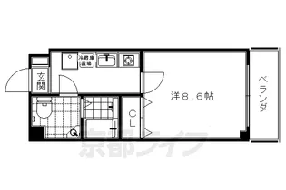 ENVY寺ノ前【406号室】の間取り