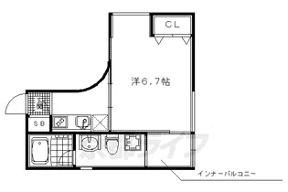 1Kの間取り画像