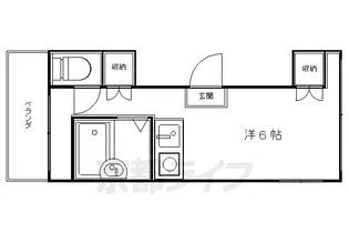 ラカサカンタール【2F-1号室】の間取り