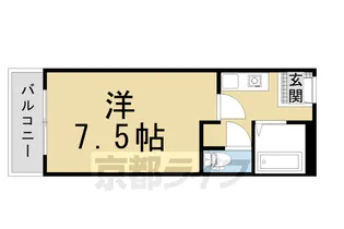 リエール北野【1階】の間取り