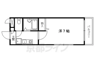 ヴィラ羅生門【101号室】の間取り