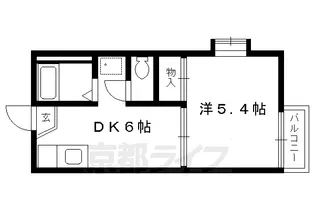 セフィラ下鴨【1階】の間取り