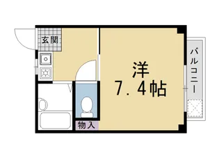 ふゆうマンション【1階】の間取り