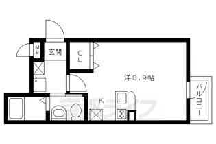 京都府京都市上京区木屋之町【マンション】の間取り