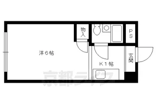 プチモンド京都【503号室】の間取り