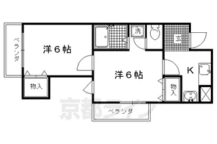京都府京都市上京区笹屋町通千本東入【マンション】の間取り