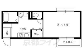 シャルム御所東【1階】の間取り
