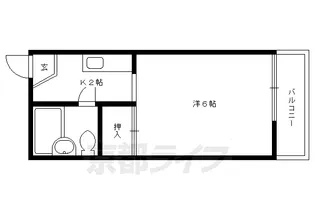 グランタック御所西【303号室】の間取り