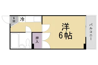 グランタック御所西【505号室】の間取り