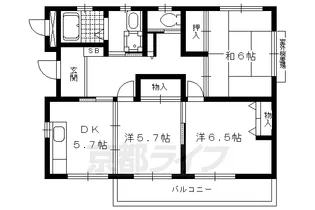 玉屋・山三小路【2階】の間取り