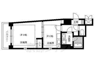京都府京都市上京区花車町【マンション】の間取り