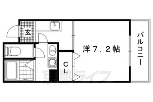 京都府京都市上京区山本町【マンション】の間取り