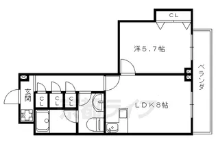 サンシティ御所西【7階】の間取り
