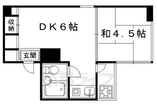 衣棚66番館【105号室】の間取り
