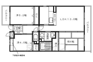 ファミール北山【2階】の間取り