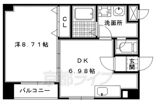 S−FLAT北野【3階】の間取り